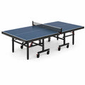 Table de ping-pong pliable 274 x 152,5 x 76 cm Bleu marine, Noir et Rouge avec roulettes